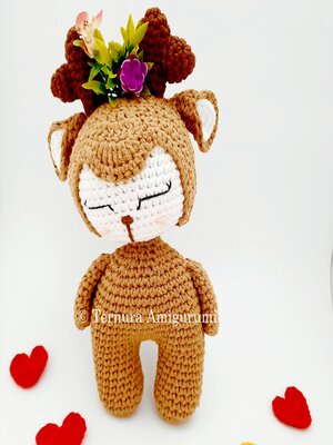 crochet pattern cute deer - ebook